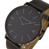 Buy Shop Coach Charles Black Dial Black Leather Strap Watch for Men - 14602434 USA Online