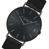 Buy Shop Coach Charles Black Dial Black Leather Strap Watch for Men - 14602434 USA Online