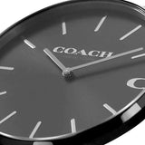 Buy Shop Coach Charles Black Dial Black Leather Strap Watch for Men - 14602434 USA Online