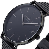 Buy Shop Coach Charles Black Dial Black Mesh Bracelet Watch for Men - 14602148 USA Online