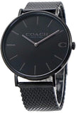 Buy Shop Coach Charles Black Dial Black Mesh Bracelet Watch for Men - 14602148 USA Online