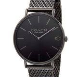 Buy Shop Coach Charles Black Dial Black Mesh Bracelet Watch for Men - 14602148 USA Online