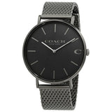 Buy Shop Coach Charles Black Dial Black Mesh Bracelet Watch for Men - 14602148 USA Online