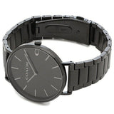 Buy Shop Coach Charles Black Dial Black Steel Strap Watch for Men - 14602431 USA Online