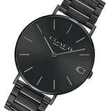 Buy Shop Coach Charles Black Dial Black Steel Strap Watch for Men - 14602431 USA Online