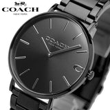 Buy Shop Coach Charles Black Dial Black Steel Strap Watch for Men - 14602431 USA Online
