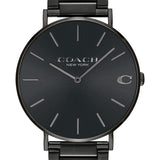 Buy Shop Coach Charles Black Dial Black Steel Strap Watch for Men - 14602431 USA Online