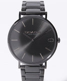 Buy Shop Coach Charles Black Dial Black Steel Strap Watch for Men - 14602431 USA Online