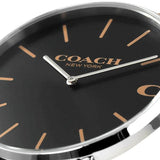 Buy Shop Coach Charles Black Dial Brown Leather Strap Watch for Men - 14602155 USA Online