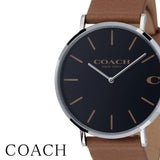 Buy Shop Coach Charles Black Dial Brown Leather Strap Watch for Men - 14602155 USA Online