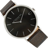 Buy Shop Coach Charles Black Dial Brown Leather Strap Watch for Women - 14602156 USA Online