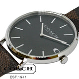 Buy Shop Coach Charles Black Dial Brown Leather Strap Watch for Women - 14602156 USA Online