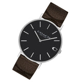 Buy Shop Coach Charles Black Dial Brown Leather Strap Watch for Women - 14602156 USA Online