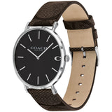 Buy Shop Coach Charles Black Dial Brown Leather Strap Watch for Women - 14602156 USA Online