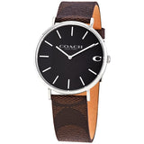 Buy Shop Coach Charles Black Dial Brown Leather Strap Watch for Women - 14602156 USA Online