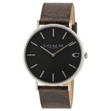 Buy Shop Coach Charles Black Dial Brown Leather Strap Watch for Women - 14602156 USA Online