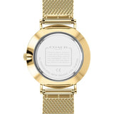 Buy Shop Coach Charles Black Dial Gold Mesh Bracelet Watch for Men - 14602440 USA Online