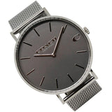 Buy Shop Coach Charles Black Dial Grey Mesh Bracelet Watch for Men - 14602145 USA Online