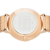 Buy Shop Coach Charles Black Dial Rose Gold Mesh Bracelet Watch for Men - 14602552 USA Online