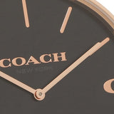 Buy Shop Coach Charles Black Dial Rose Gold Mesh Bracelet Watch for Men - 14602552 USA Online