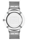 Buy Shop Coach Charles Black Dial Silver Mesh Bracelet Watch for Men - 14602144 USA Online