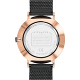 Buy Shop Coach Charles Black Ion Dial Black Mesh Bracelet Watch for Men - 14602470 USA Online