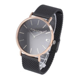 Buy Shop Coach Charles Black Ion Dial Black Mesh Bracelet Watch for Men - 14602470 USA Online