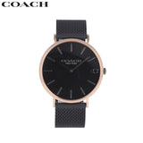 Buy Shop Coach Charles Black Ion Dial Black Mesh Bracelet Watch for Men - 14602470 USA Online