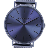 Buy Shop Coach Charles Blue Dial Blue Mesh Bracelet Watch for Men - 14602146 USA Online