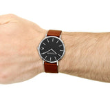 Buy Shop Coach Charles Blue Dial Brown Leather Strap Watch for Men - 14602151 USA Online