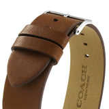 Buy Shop Coach Charles Blue Dial Brown Leather Strap Watch for Men - 14602151 USA Online