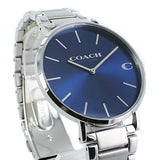 Buy Shop Coach Charles Blue Dial Silver Steel Strap Watch for Men - 14602429 USA Online