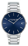 Buy Shop Coach Charles Blue Dial Silver Steel Strap Watch for Men - 14602429 USA Online