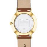 Buy Shop Coach Charles Gold Dial Brown Leather Strap Watch for Women - 14602433 USA Online