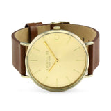 Buy Shop Coach Charles Gold Dial Brown Leather Strap Watch for Women - 14602433 USA Online
