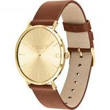 Buy Shop Coach Charles Gold Dial Brown Leather Strap Watch for Women - 14602433 USA Online