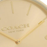 Buy Shop Coach Charles Gold Dial Brown Leather Strap Watch for Women - 14602433 USA Online