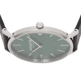 Buy Shop Coach Charles Green Dial Black Leather Strap Watch for Men - 14602436 USA Online