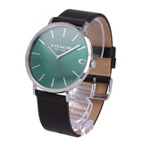 Buy Shop Coach Charles Green Dial Black Leather Strap Watch for Men - 14602436 USA Online