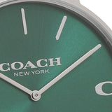 Buy Shop Coach Charles Green Dial Black Leather Strap Watch for Men - 14602436 USA Online