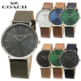 Buy Shop Coach Charles Green Dial Brown Leather Strap Watch for Men - 14602435 USA Online