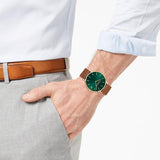 Buy Shop Coach Charles Green Dial Brown Leather Strap Watch for Men - 14602435 USA Online