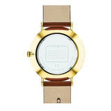 Buy Shop Coach Charles Green Dial Brown Leather Strap Watch for Men - 14602435 USA Online