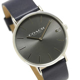 Buy Shop Coach Charles Grey Dial Black Leather Strap Watch for Men - 14602150 USA Online