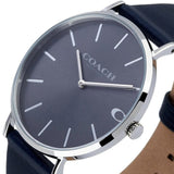 Buy Shop Coach Charles Grey Dial Black Leather Strap Watch for Men - 14602150 USA Online