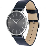 Buy Shop Coach Charles Grey Dial Black Leather Strap Watch for Men - 14602150 USA Online