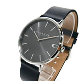 Buy Shop Coach Charles Grey Dial Black Leather Strap Watch for Men - 14602150 USA Online
