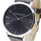 Buy Shop Coach Charles Grey Dial Black Leather Strap Watch for Men - 14602150 USA Online
