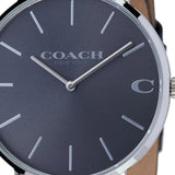 Buy Shop Coach Charles Grey Dial Black Leather Strap Watch for Men - 14602150 USA Online