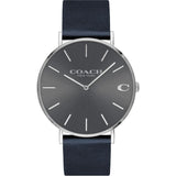 Buy Shop Coach Charles Grey Dial Black Leather Strap Watch for Men - 14602150 USA Online